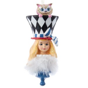 Kurt Adler 6.88-Inch Resin Hollywood Hats Alice Ornament - 1 of 4