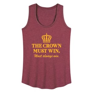 Women's - Instant Message - The Crown Must Win Graphic Racerback Tank - 1 of 4