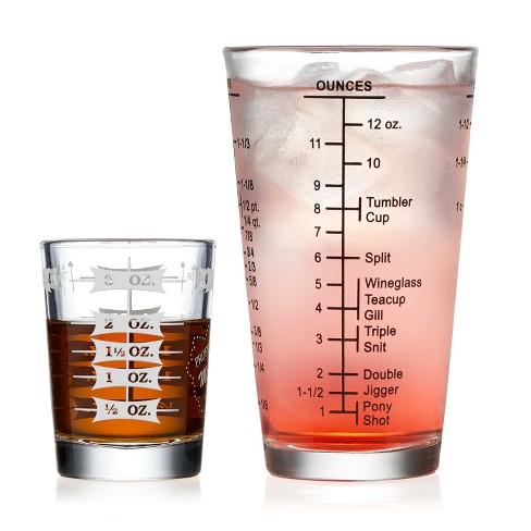 Mini Measure Multi-Purpose Measuring Cup Shotglass, White