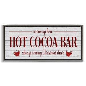 Stupell Industries Hot Cocoa Bar Winter Beverage, 25" x 11" - 1 of 4