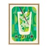 Kate & Laurel All Things Decor 18"x24" Sylvie MCM Mojito Framed Canvas Wall Art by Rachel Lee Natural Colorful Mid-Century Drink Wall Art - 2 of 4