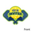 Big Dot of Happiness Let’s Rally - Pickleball - Shaped Fill-In Invitations - Birthday or Retirement Party Invitation Cards with Envelopes - Set of 12 - 3 of 4