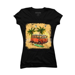 Junior's Design By Humans This Is My Summer Mood By devicon69studio T-Shirt - 1 of 2