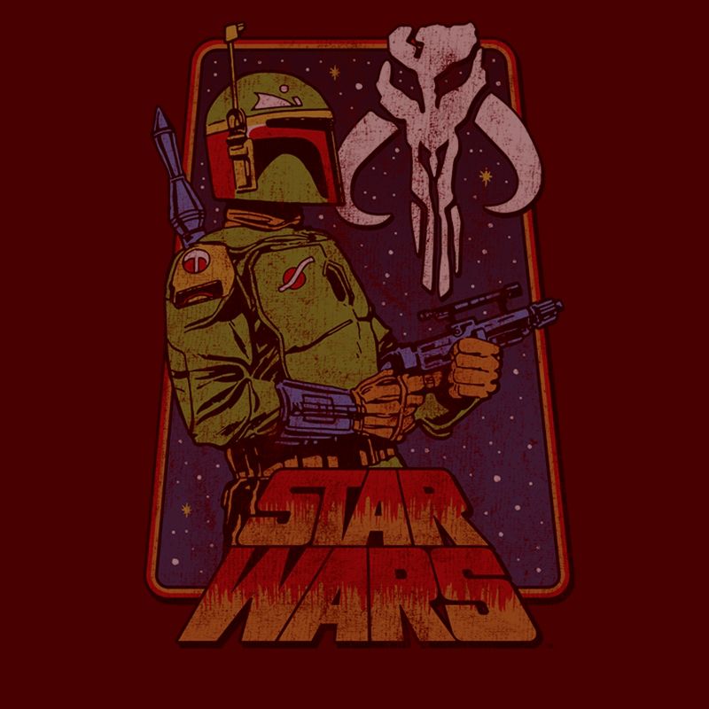 Men's Star Wars Vintage Boba Fett Frame T-Shirt, 2 of 6