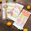 John Ritzenthaler Co. 100% Cotton Kitchen Towels, Hello Spring Floral – Absorbent Dish Towels for Drying & Cleaning – Soft & Durable (Set of 4) - 2 of 4