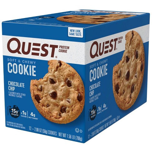 Quest Nutrition 15g Protein Cookie - Chocolate Chip Cookie - 12ct : Target