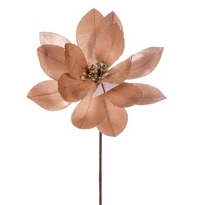 Vickerman 22" Velvet Sheen Glitter Trim Poinsettia - 1 of 1