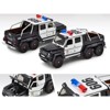 Mercedes Benz G63 AMG 6x6 Pickup Truck U.S. Police Car Black and White 1/64 Diecast Model Car by Era Car - 2 of 3