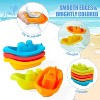 11-Piece Mold-Free Bath Toy Set with Boats and Spoons, Water Play for Toddlers Ages 1-3 - 4 of 4