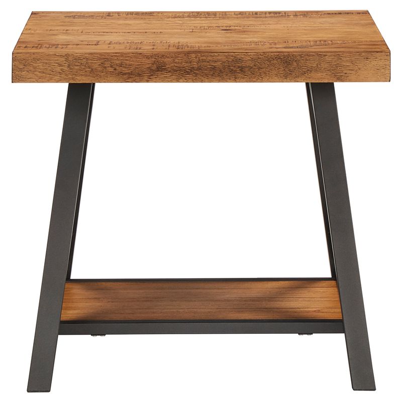 Lanshire Rustic Industrial Metal & Wood End Table - Inspire Q, 3 of 14
