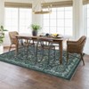 Washable Folding Floral Print Area Rug with Non-Slip Backing for Living Room or Bedroom - 2 of 4