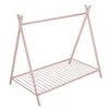 Whisen Playhouse Design Twin Size House Bed Tent Bed Floor Bed with Slat - 3 of 4