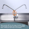 WOWOW 10 in. Swing Spout Single Handle Single Hole Deck Mount Standard Kitchen Faucet Spot Resistant in Polished Chrome - 4 of 4