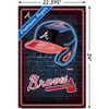 Trends International MLB Atlanta Braves - Neon Helmet 23 Unframed Wall Poster Prints - 3 of 4