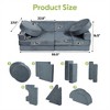 SKRAN 14-Piece Kids Sofa Modular Play Couch, Child Sectional Sofa, DIY Creative Playroom Couch for Toddlers Convertible Foam and Floor Cushion - 3 of 4