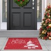 Nasitip Christmas Christmas Tree and Snowflake Door Mat for Home Decoration Christmas Printed Rug Floor Mats Non-Slip Doormat - 2 of 4