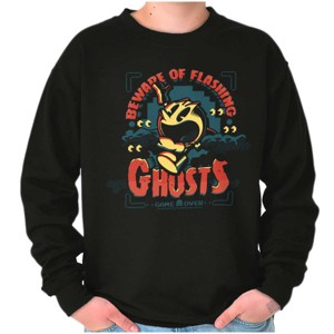 PACMAN Halloween Flashing Ghosts Sweatshirt for Men or Women Brisco Brands - 1 of 1