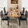 3/ 5 Pieces Dining Table Set for 2/ 4, Small Kitchen Table with Upholstered Chairs, Kitchen Table Chairs Set of 2/ 4, Ideal for Home - 4 of 4