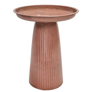 Sunnydaze Gleeful Garden Metal Outdoor Bird Bath - 1 of 4