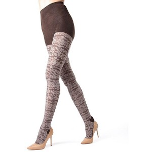 Memoi Selbu Sky Geometric Sweater Tights - 1 of 1