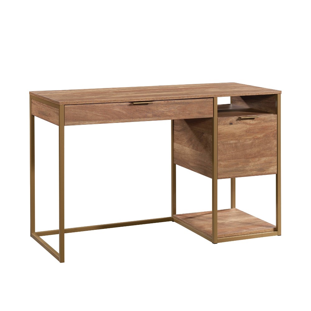 Photos - Office Desk Sauder International Lux Desk Sindoori Mango - : Home Office Furniture, Sec 