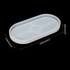 Unique Bargains DIY Silicone Oval Planter Tray Mould 2 Pcs - 2 of 4