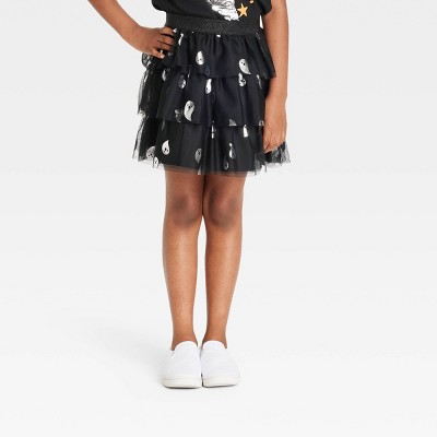 Girls' Halloween Tutu Skirt - Cat & Jack™ Black