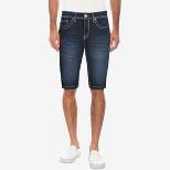 CULTURA Slim Jean Shorts for Men, Men's Stretch Casual Denim Shorts Modern Slim Fit