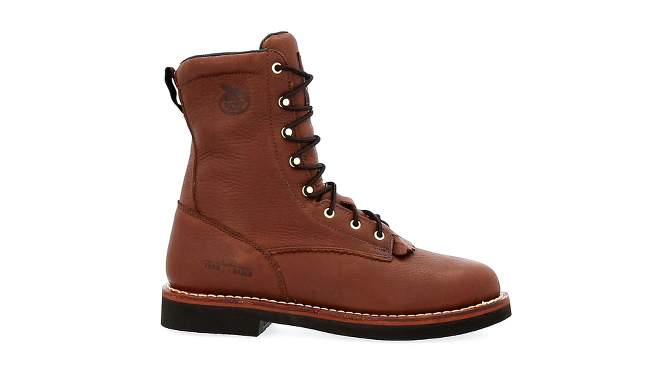Men's Georgia Boot Farm and Ranch Lacer Work Boot, 2 of 9, play video