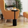 JIONJOY Black Pedestal Side Table - Wood Round Drink Table for Living Room & Bedroom - 3 of 3