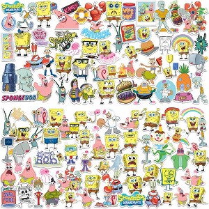 Spongebob Squarepants 100ct Vinyl Large Deluxe Stickers Variety Pack - 1 of 4