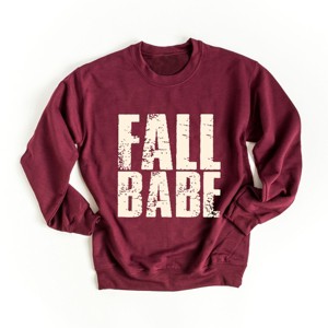 Fall Babe Distressed -  Women's Graphic Sweatshirt - 1 of 4