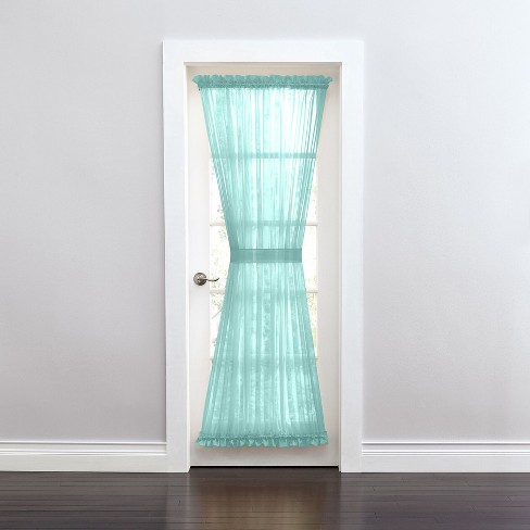 BrylaneHome BH Studio Sheer Voile Door Panel With Tiebacks - image 1 of 4