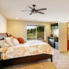 Airsurfer 52" Matte Black Ceiling Fan with Color-Changing LED Light, Dual-Tone Wood Blades, 5-Blade Design, Remote Control Included - 4 of 4