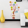 Slickblue Flower Lamp Wall Art Decal 20.1x30.7 inch – Waterproof Vinyl Stickers for Smooth Surfaces - 2 of 3