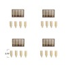 Storied Home 4-Piece Unscented Cork Shaped Taper Candles in Box, Ivory Color - 2 of 2