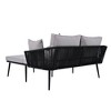 Carrie Modern Outdoor Patio Daybed, Woven Nylon Rope Backrest with Washable Cushions for 2-Person, Tanning Near Me - Maison Boucle - 2 of 4