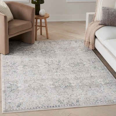 Nourison Distinctive Persian Floral Indoor Area Rug Cream Grey 7'10" x 9'10"