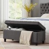 NicBex Modern 45" Tufted Storage Bench with Linen Fabric for Bedroom and Living Room - 4 of 4
