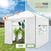 EAGLE PEAK 10'x10' Portable Walk-in Greenhouse with Zippered Doors and Windows, PE Cover - 3 of 4