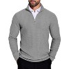 COOFANDY Men's Quarter Zip Sweaters Slim Fit Lightweight Knitted Mock Neck Pullover Casual Polo Sweaters - 3 of 4