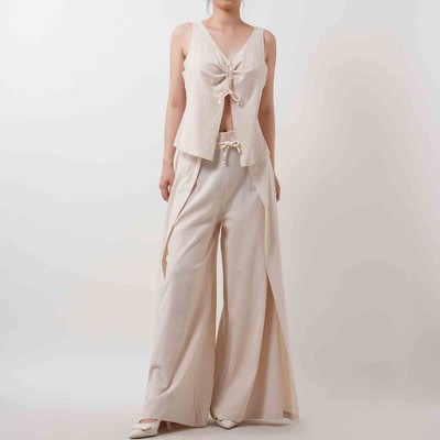 Breathable Solid Color 3PCS Set - Top and Pant with Casual Fit & Daily Style Cherie Code