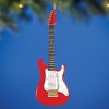 Collections Etc Unique Red Electric Guitar Christmas Ornament - 2 of 2