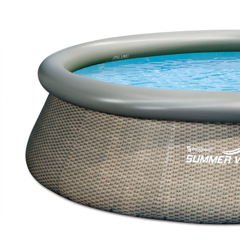 Summer Waves P10012362 Quick Set 12ft x 36in Outdoor Round Ring Inflatable Above Ground Swimming Pool with Filter Pump & Filter Cartridge, 2 of 6