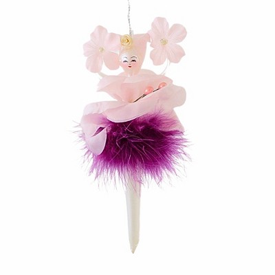 Italian Ornaments 7.75 In Wisteria Waltz Flower Dance Italian Tree Ornaments