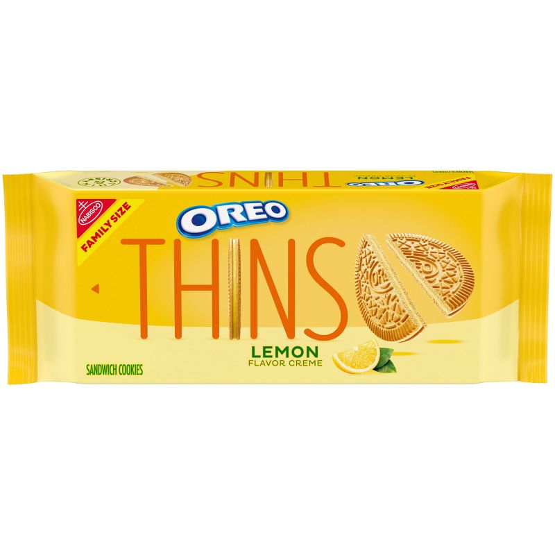 Oreo Thins Lemon Cookies Family Size - 11.78oz, 1 of 15