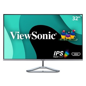 ViewSonic VX3276-MHD 32 Inch 1080p Widescreen IPS Monitor with Ultra-Thin Bezels, Screen Split Capability HDMI and DisplayPort - 1 of 4