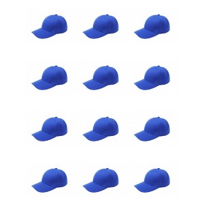 12 Pack Baseball Hats Great for Teams Events or Promotions - 1 of 4