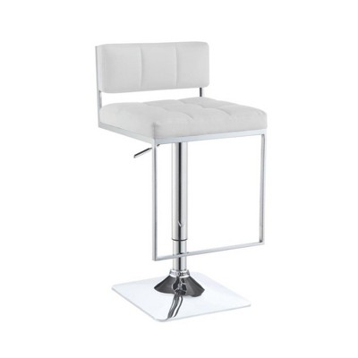 Simple Relax Faux Leather and Metal Adjustable Bar Stool