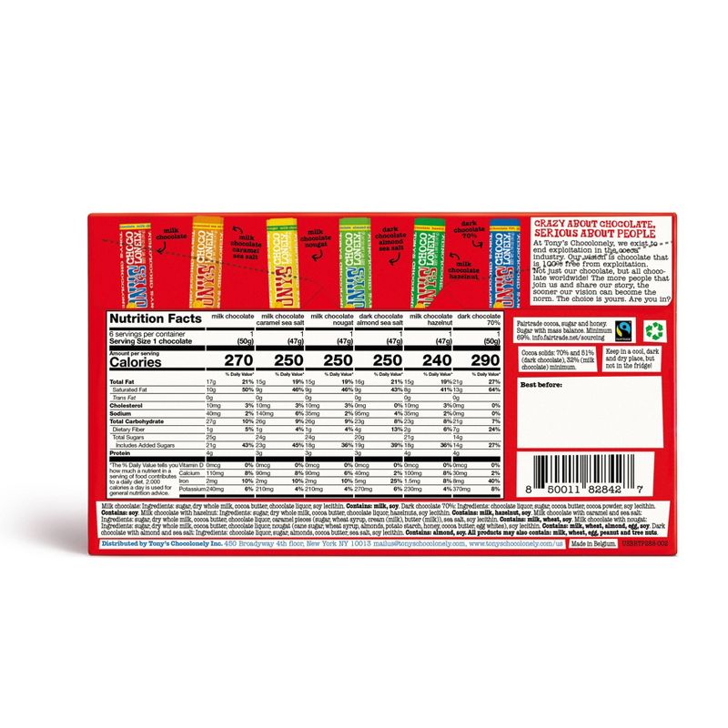 Tony&#39;s Chocolate Sampler Pack Candy - 10.16oz/6ct, 3 of 14